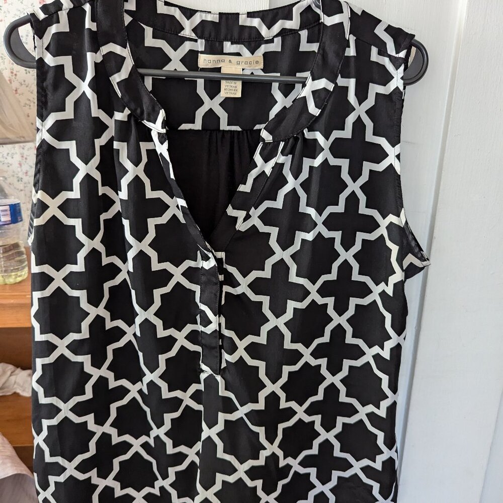 Dressy sleeveless top